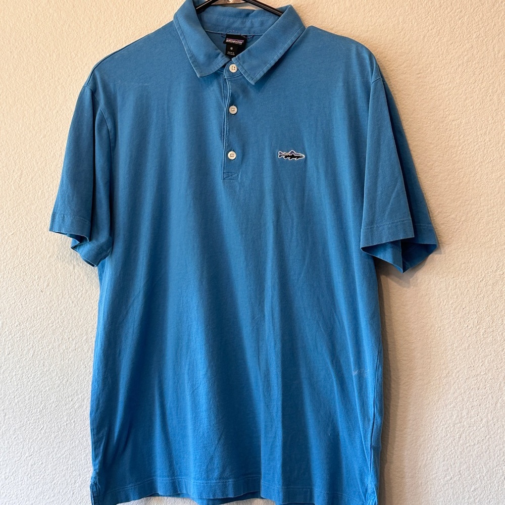 Patagonia Men's Polo - Trout Fitz Roy